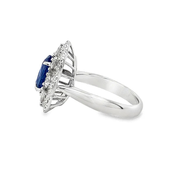 2.24-carat oval cut natural Burmese Sapphire